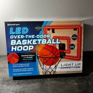 LED Over-the-Door Basketball Hoop NIB
